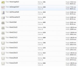 Stickserie - Der schönste Tag